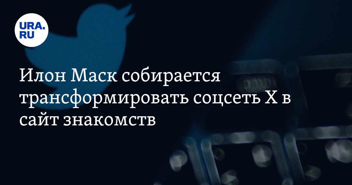 Илон Маск собирается трансформировать соцсеть Х в сайт знакомств ...