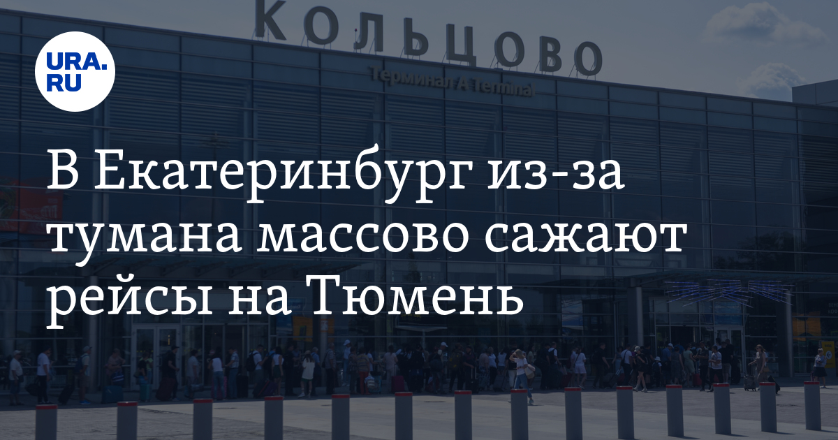 В Екатеринбург из-за тумана массово сажают рейсы на Тюмень