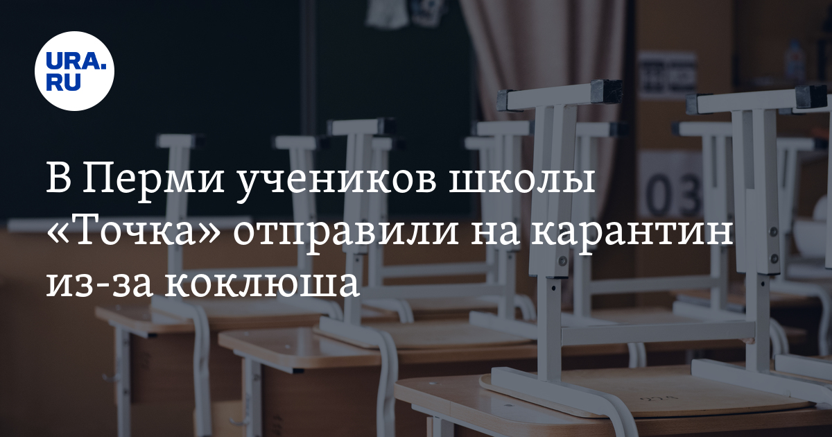 В Перми учеников школы «Точка» отправили на карантин из-за коклюша