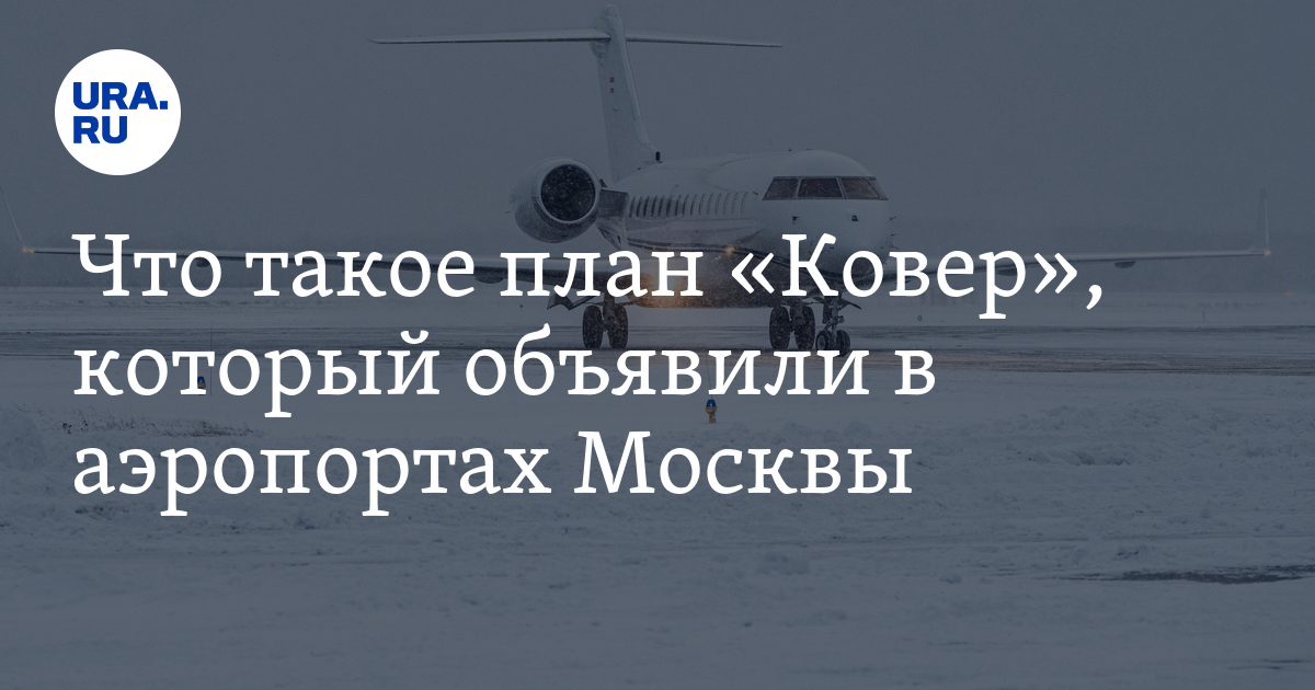 Что такое план "Ковер", который объявили в аэропортах Москвы 19 декабря