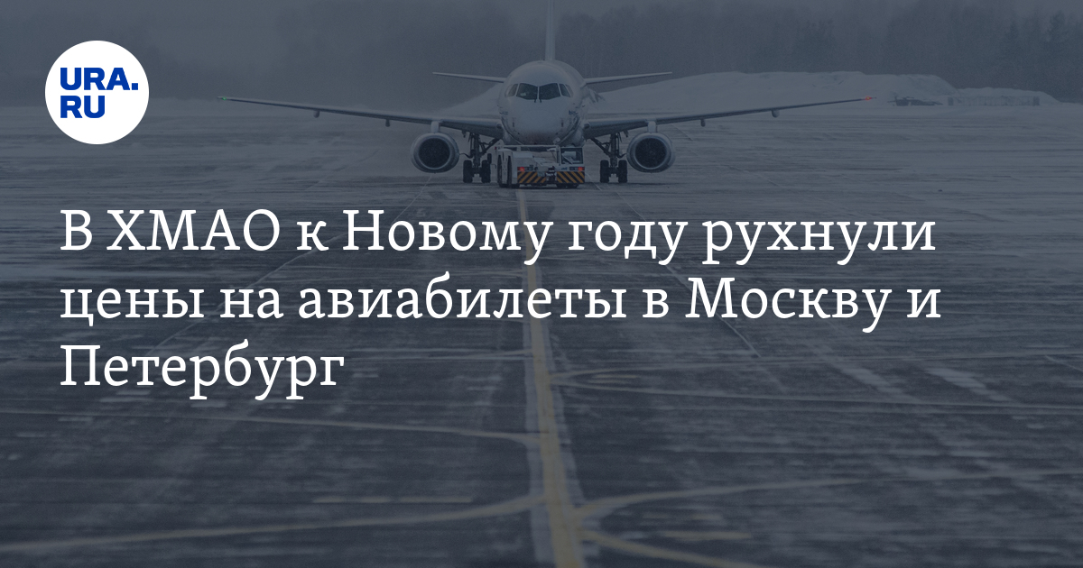 Цены на авиабилеты перед Новым годом: в ХМАО подешевели перелеты из ...