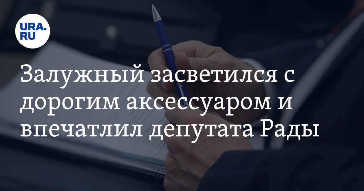 Сколько стоит письменная ручка Залужного: депутат Рады Безуглая