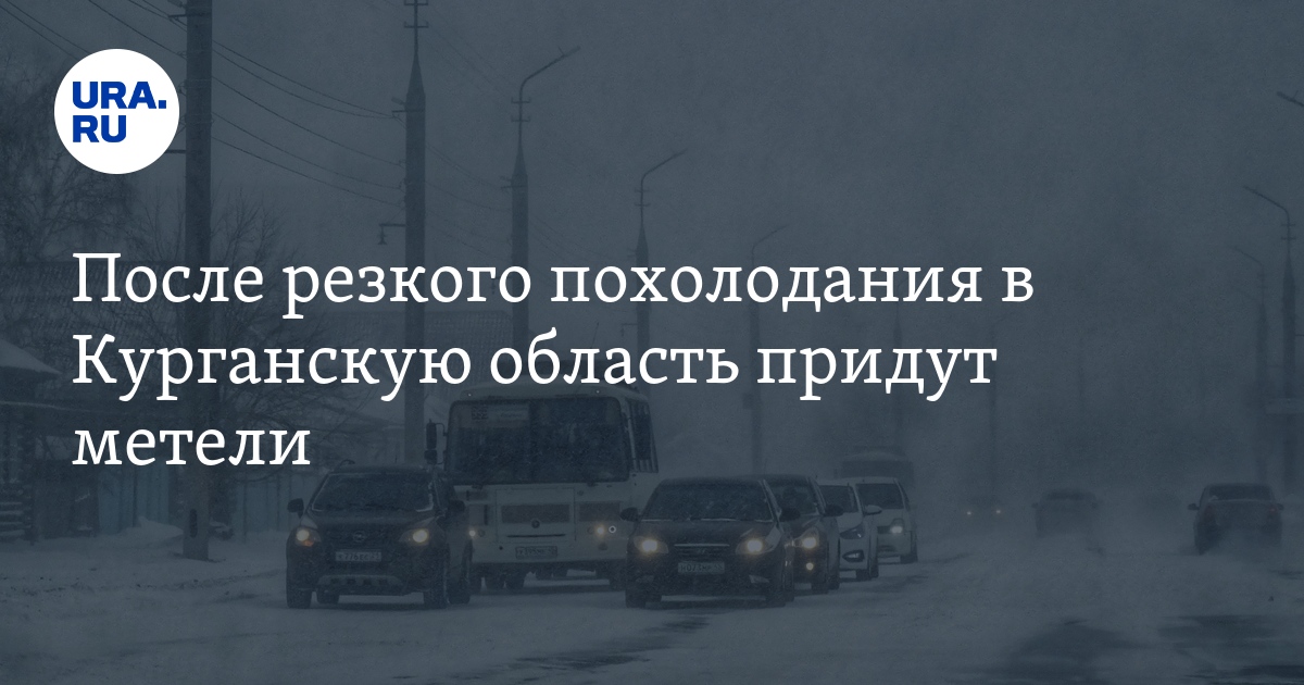 После резкого похолодания в Курганскую область придут метели