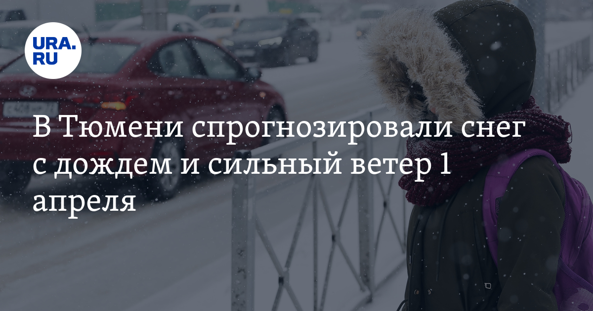 Погода в Тюмени 1 апреля 2024 года: прогноз