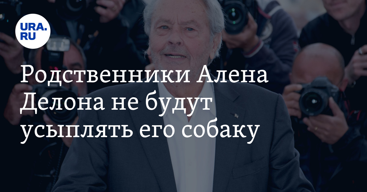 Родственники Алена Делона не будут усыплять его собаку, как он завещал